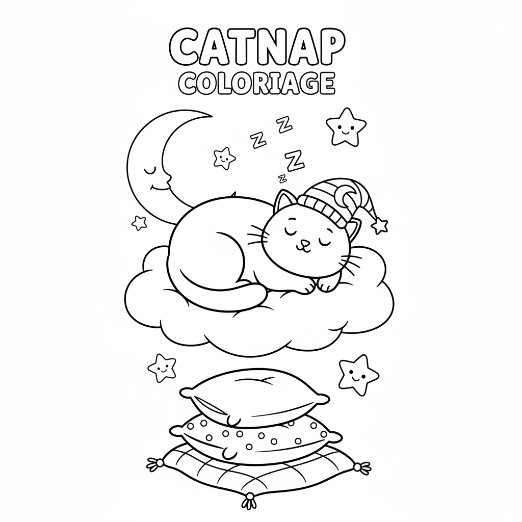 Coloriage catnap coloriage 2