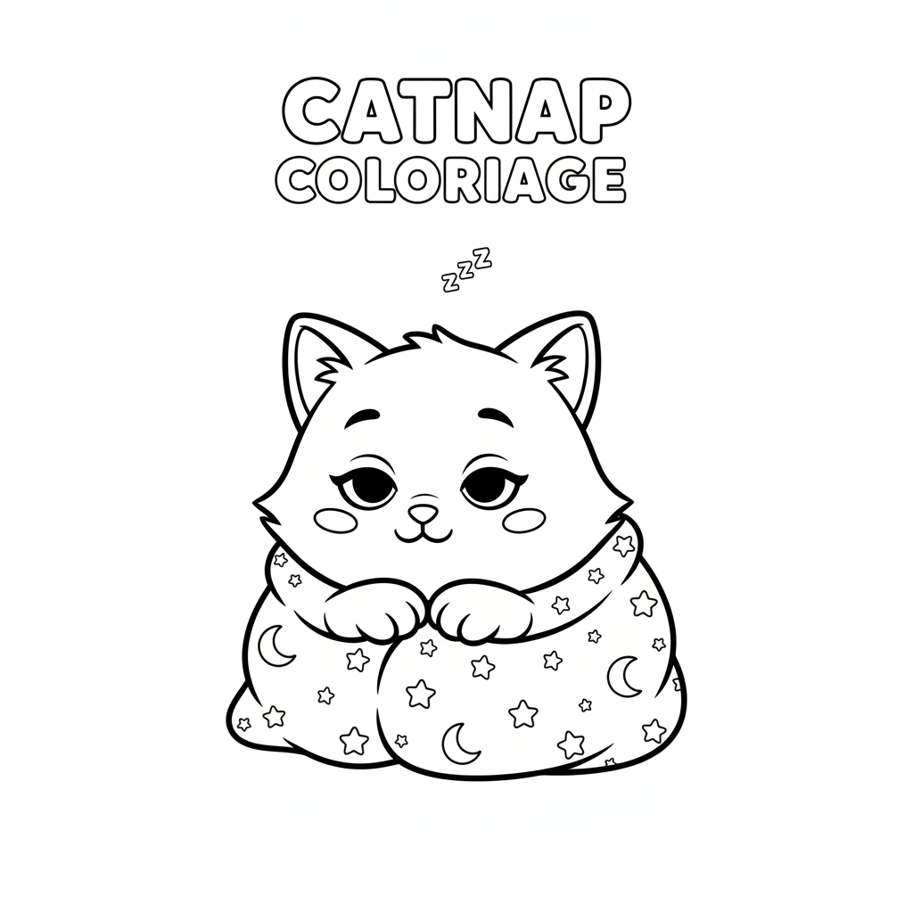 Coloriage catnap coloriage 4