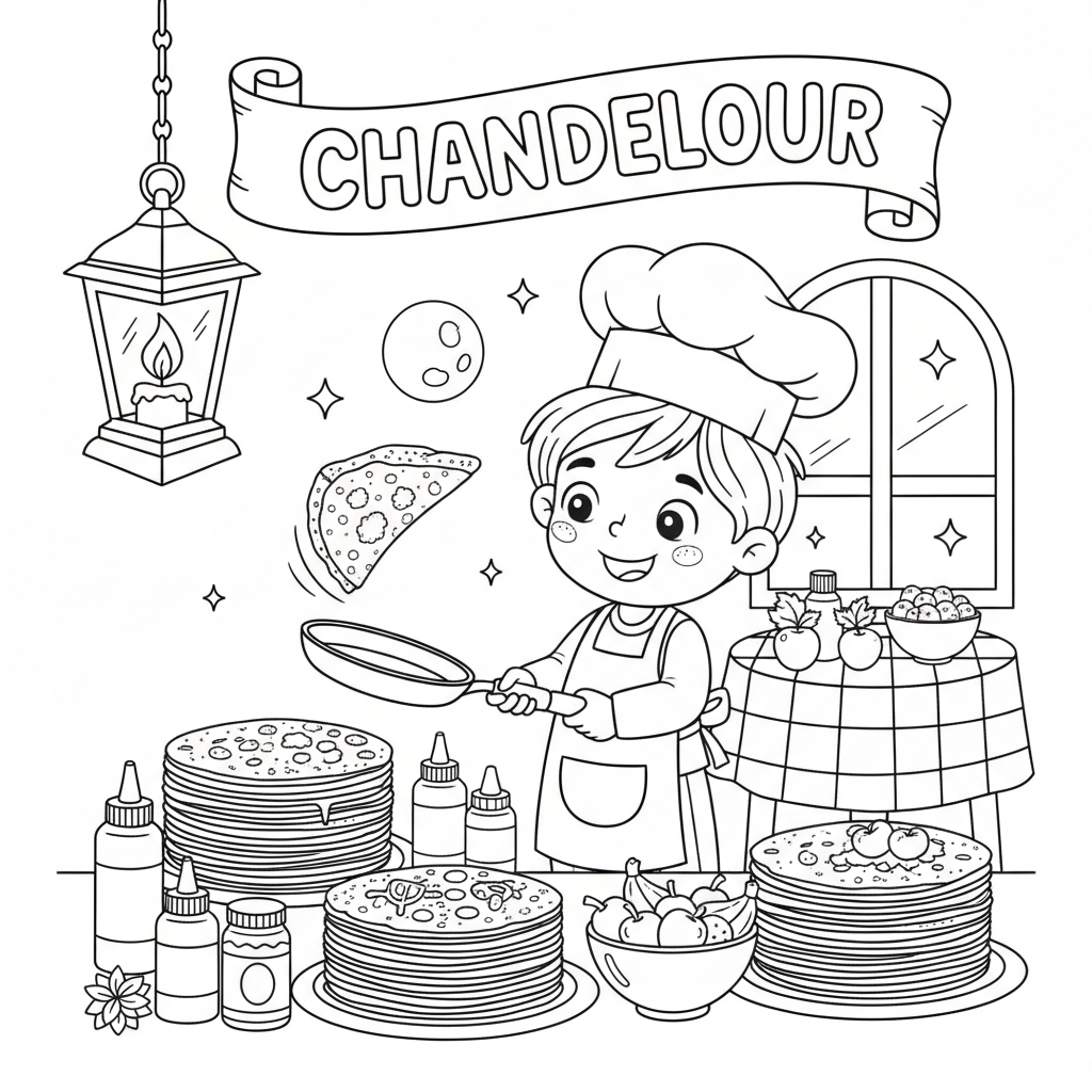 Coloriage chandeleur coloriage 2