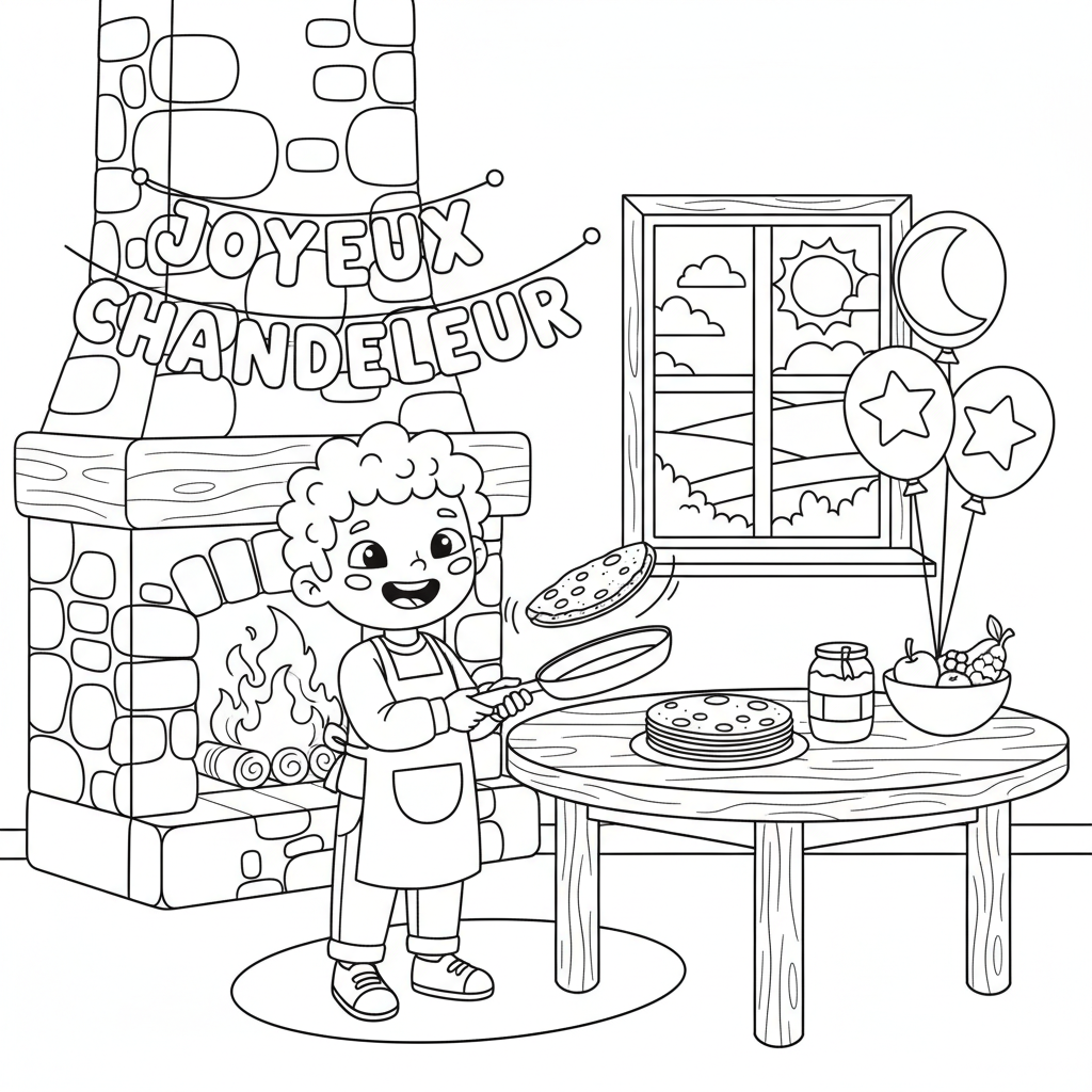 Coloriage chandeleur coloriage 3