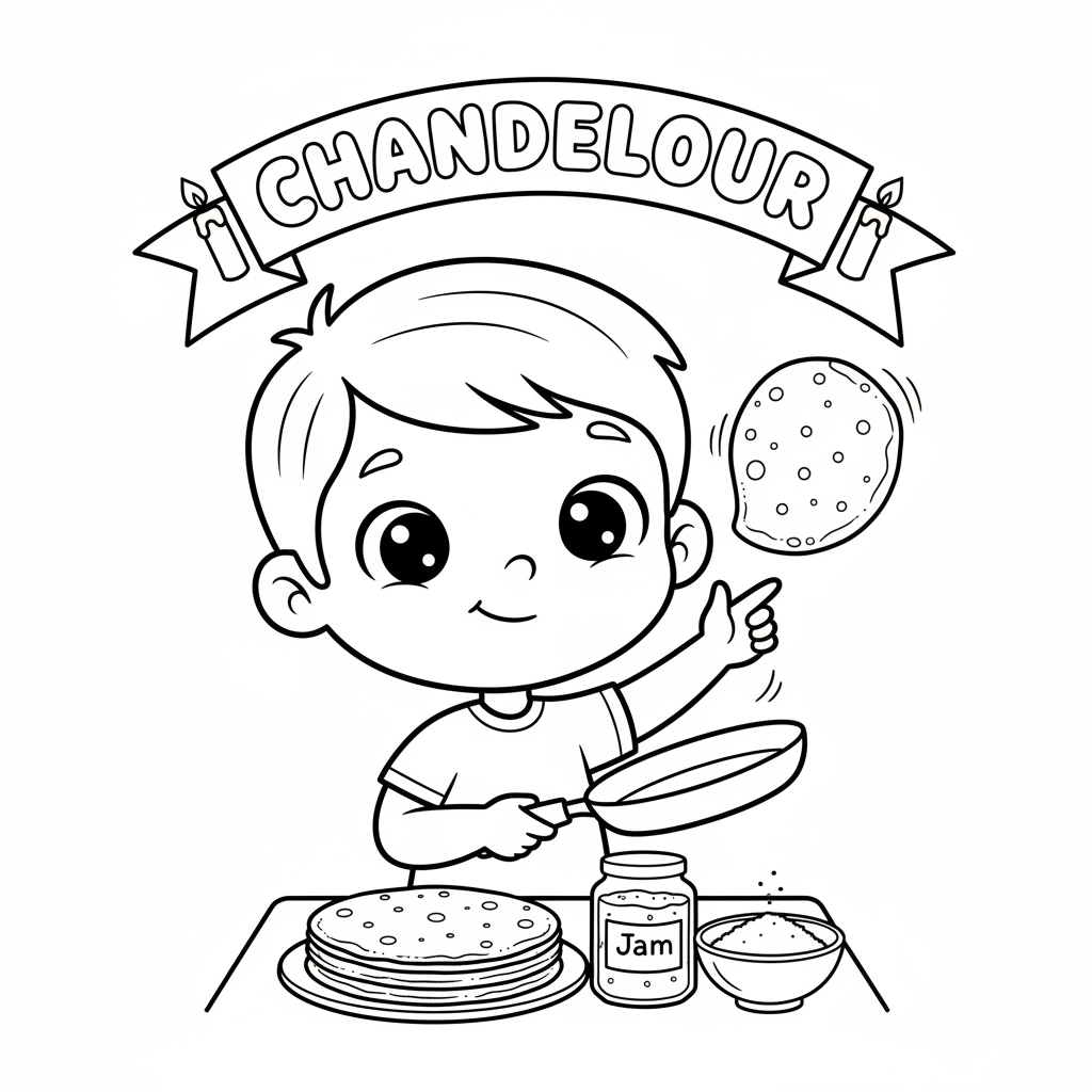 Coloriage chandeleur coloriage 4