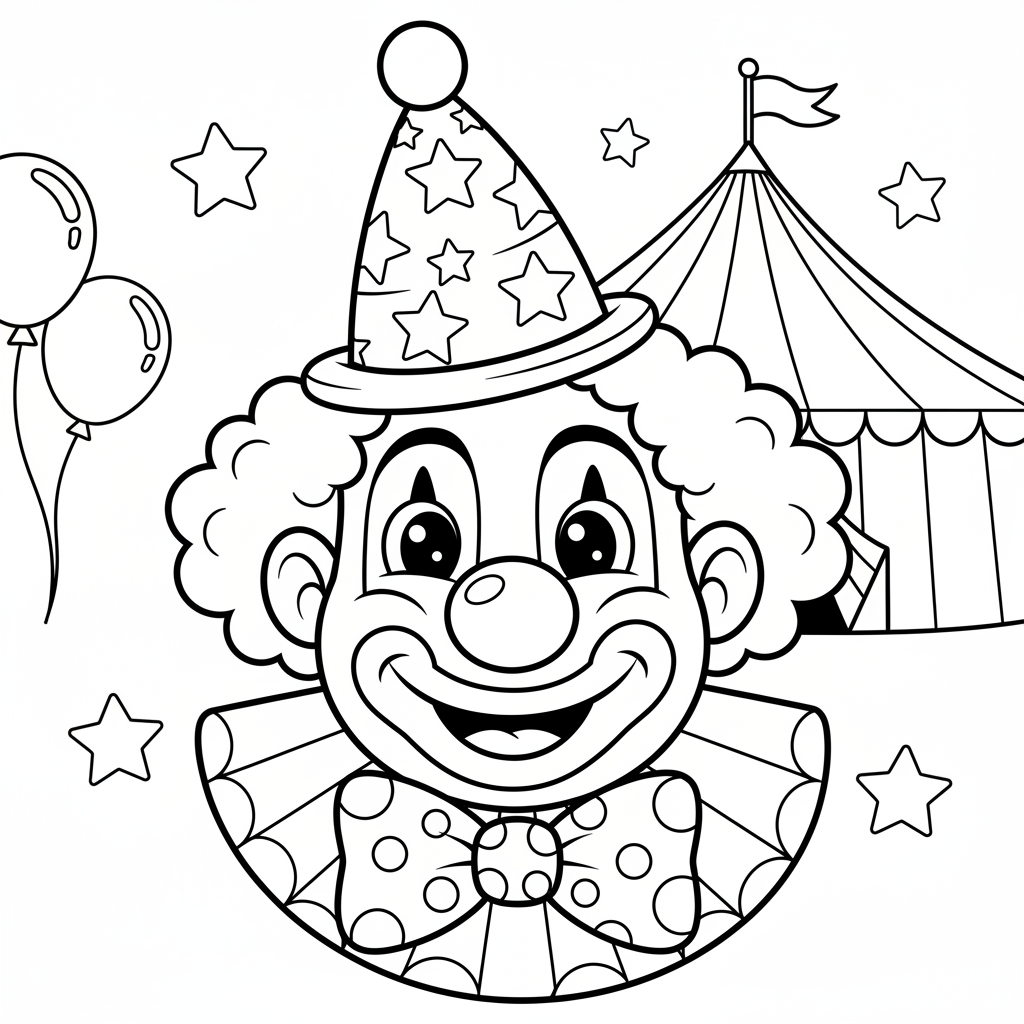 Coloriage chapiteau cirque coloriage 4