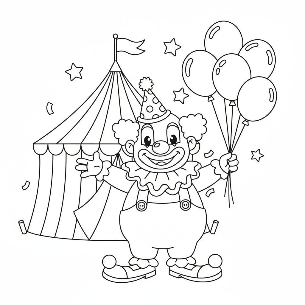 Coloriage chapiteau coloriage