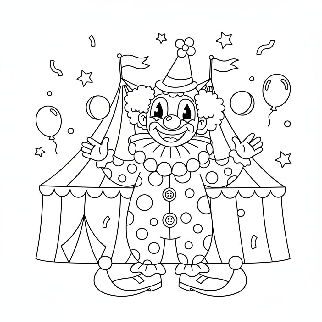 Coloriage chapiteau coloriage 2