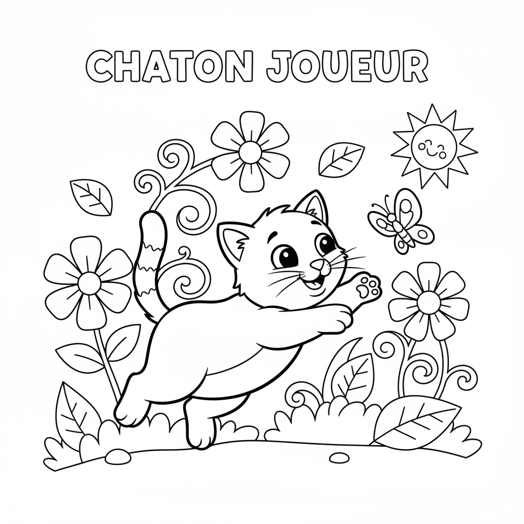 Coloriage chaton a imprimer coloriage 5