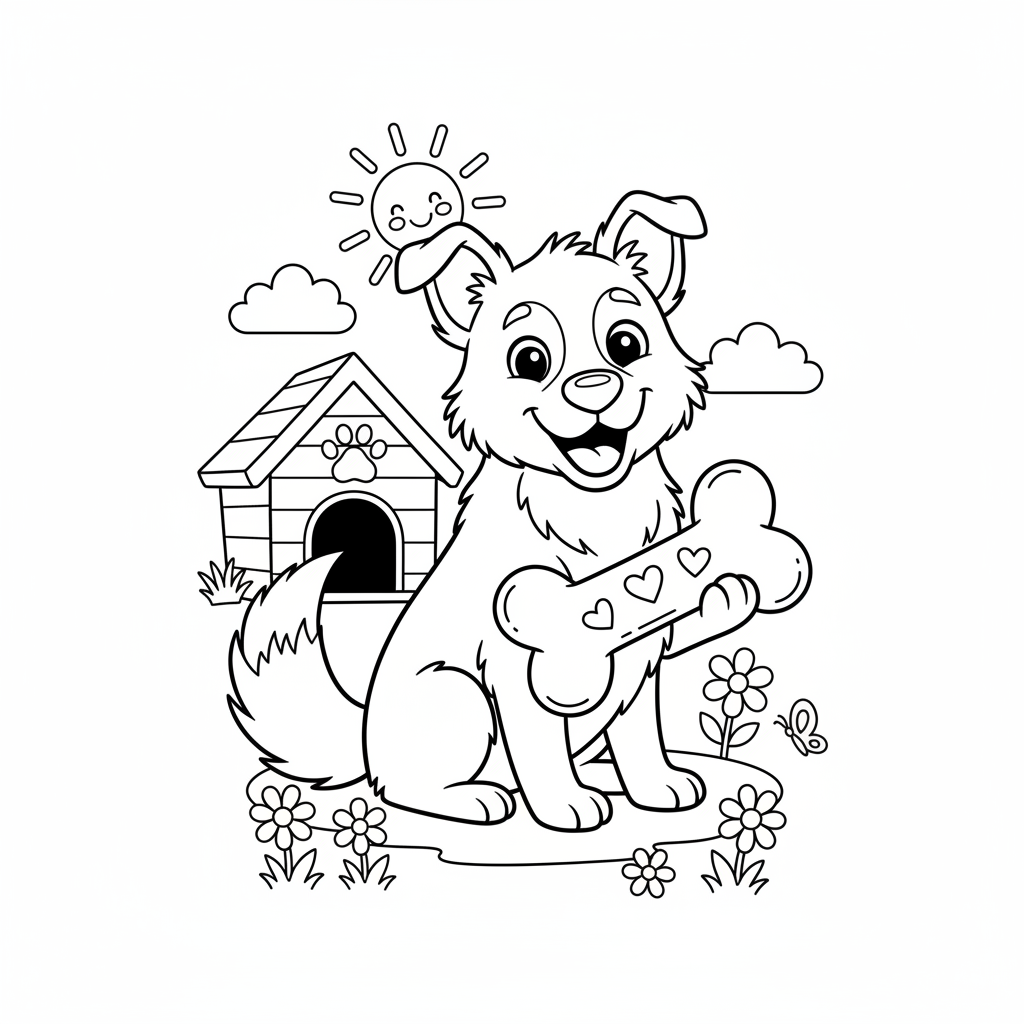 Coloriage chien a imprimer coloriage 2