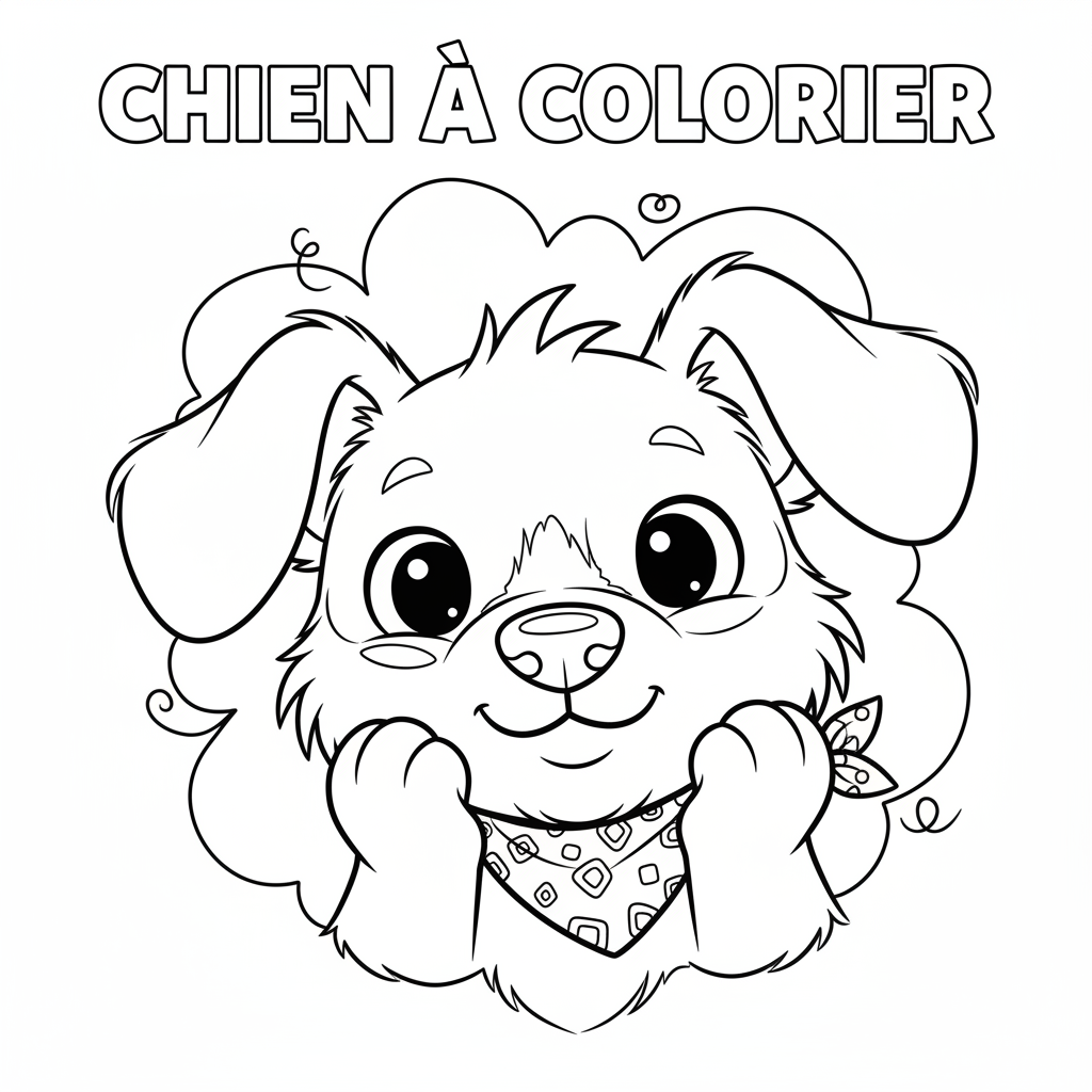Coloriage chien a imprimer coloriage 4