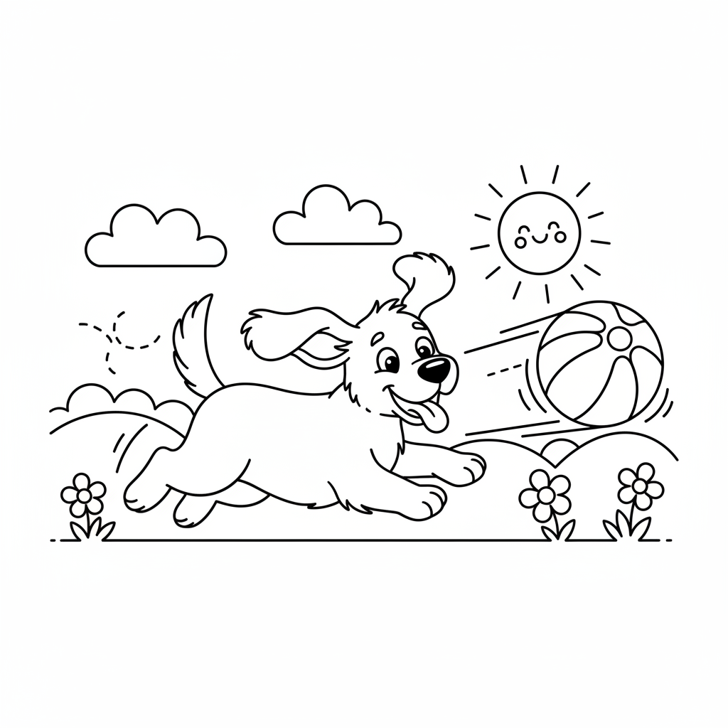 Coloriage chien a imprimer coloriage 5