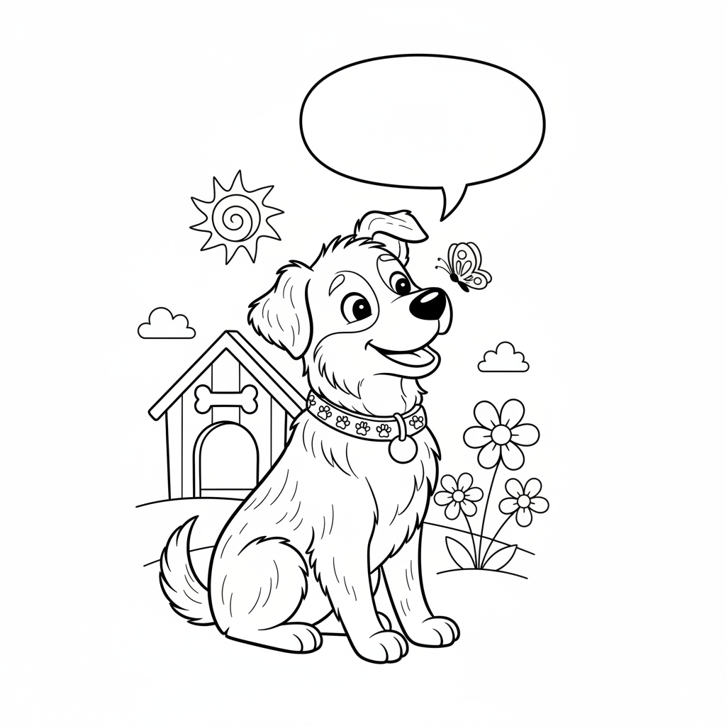 Coloriage chien coloriage 2