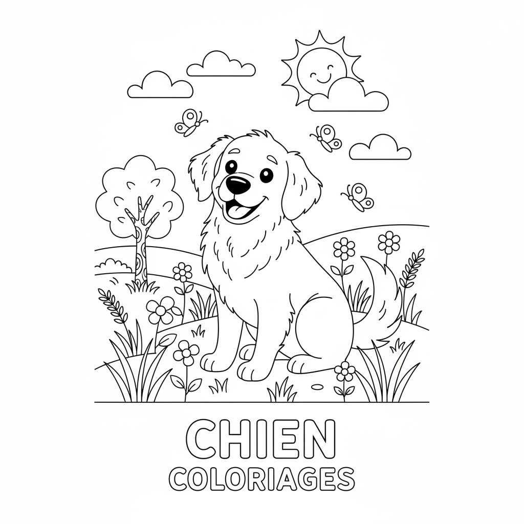 Coloriage chien coloriages 3