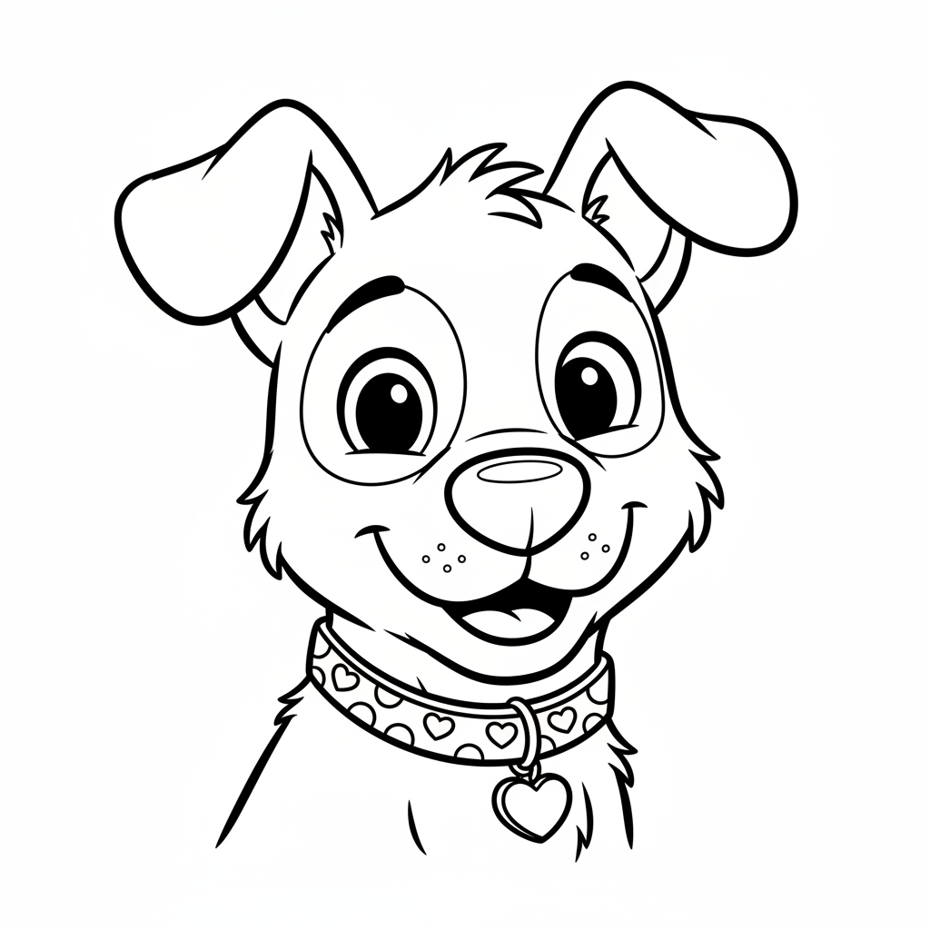 Coloriage chiens coloriage 4