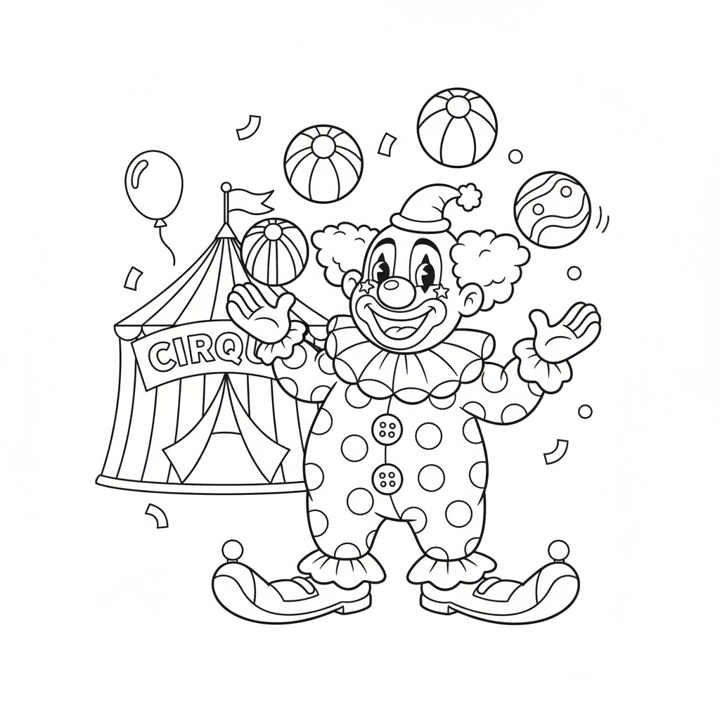 Coloriage cirque coloriage