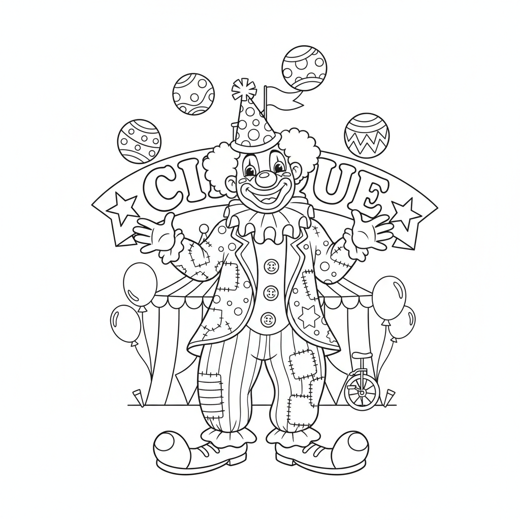 Coloriage cirque coloriage 2
