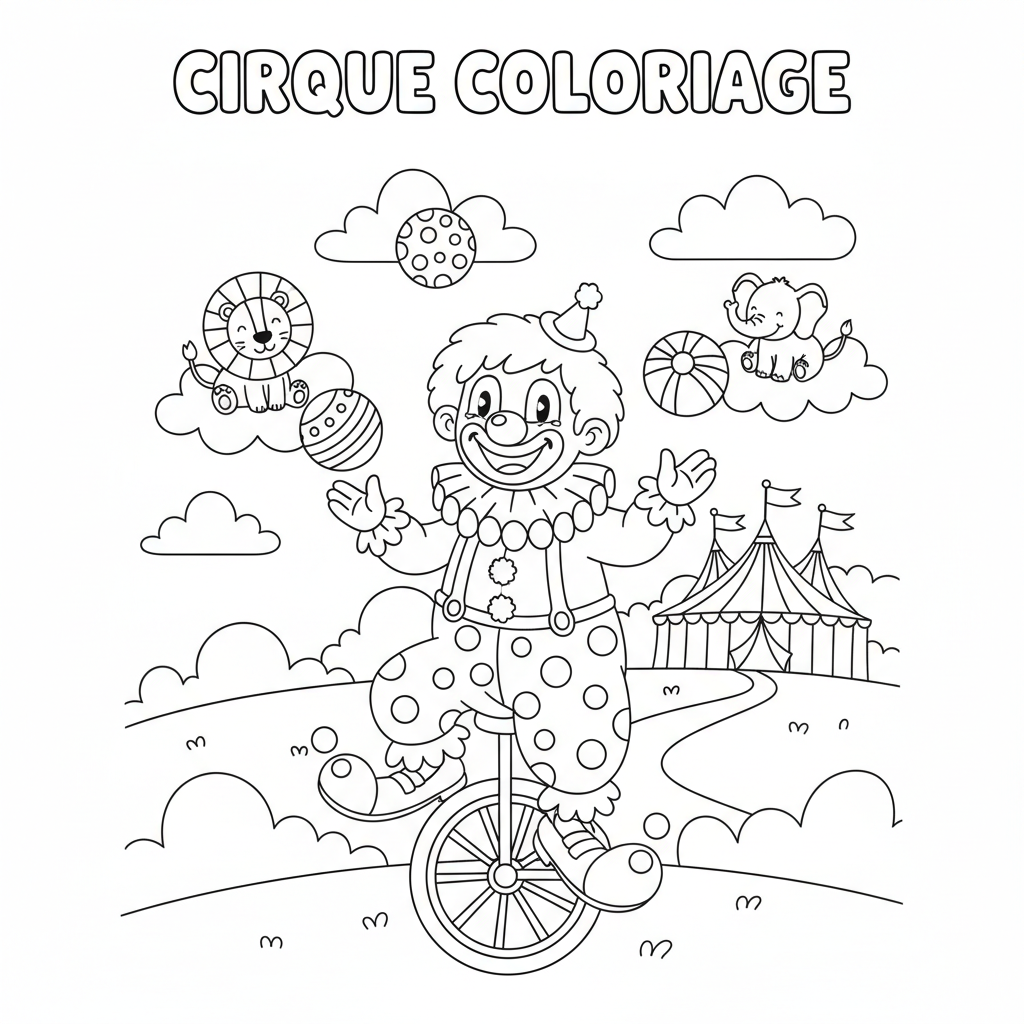 Coloriage cirque coloriage 3