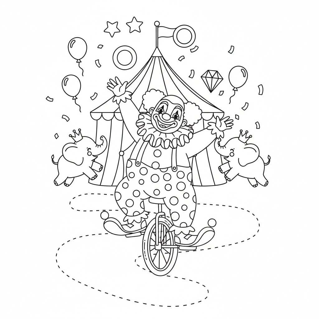 Coloriage cirque coloriage 5