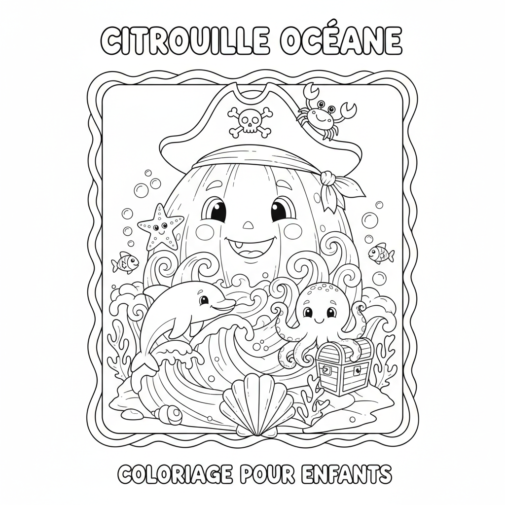 Coloriage citrouille a imprimer coloriage 2