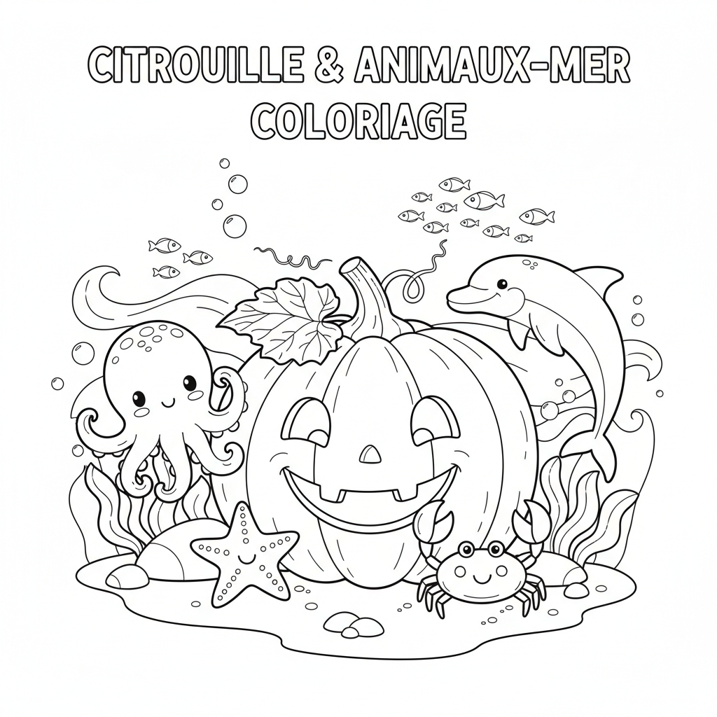 Coloriage citrouille a imprimer coloriage 3