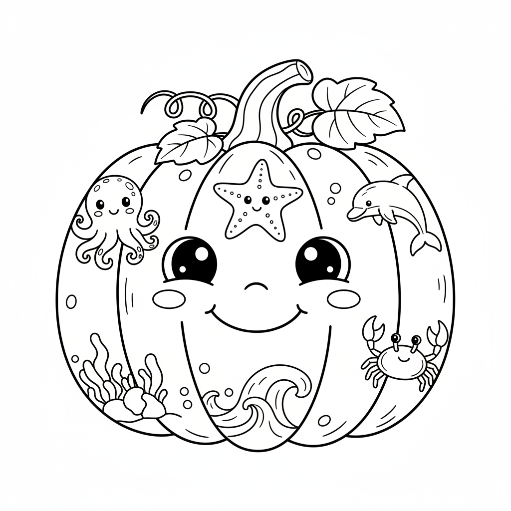 Coloriage citrouille a imprimer coloriage 4