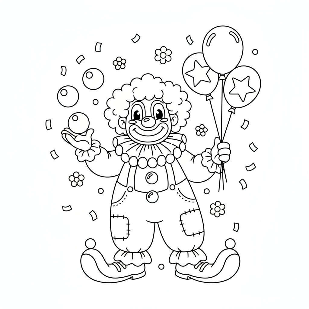 Coloriage Clown Coloriage Gratuit à Imprimer