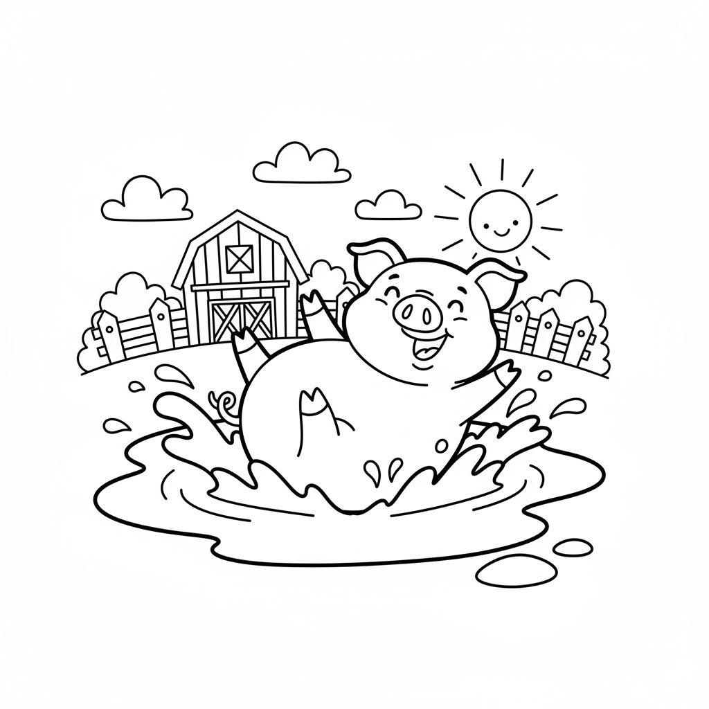 Coloriage cochon coloriage 5