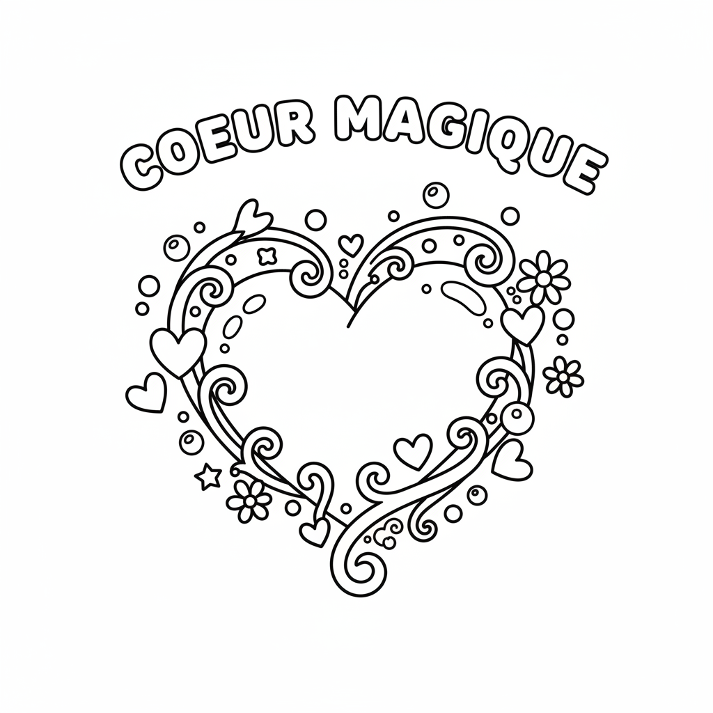 Coloriage coeur coloriage à imprimer 2