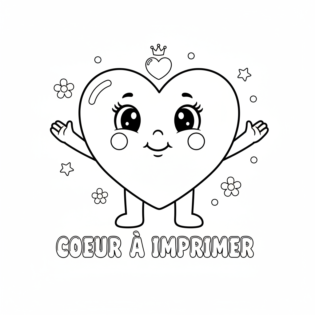 Coloriage coeur coloriage a imprimer 4