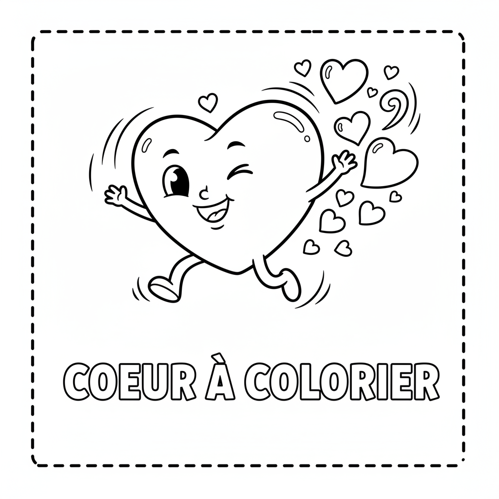Coloriage coeur coloriage imprimer 5