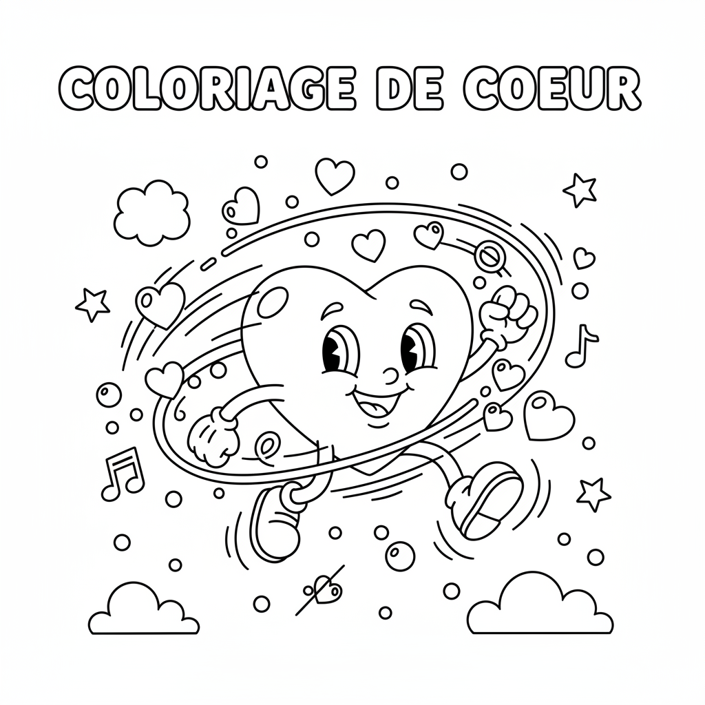 Coloriage coloriag de coeur 5