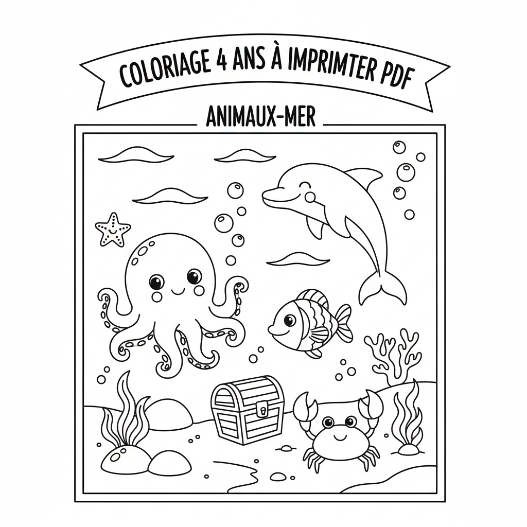 Coloriage coloriage 4 ans à imprimer pdf 3