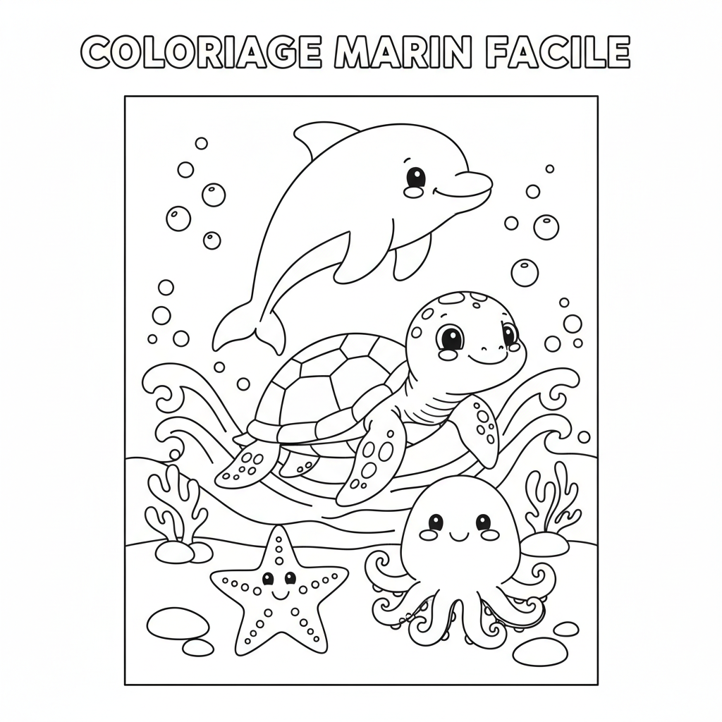 Coloriage À Imprimer Adulte Facile et Dessins Gratuits