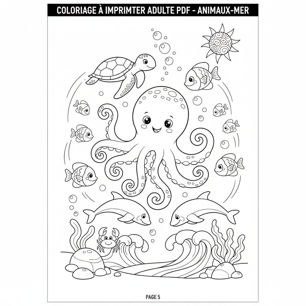 Coloriage coloriage à imprimer adulte pdf 5