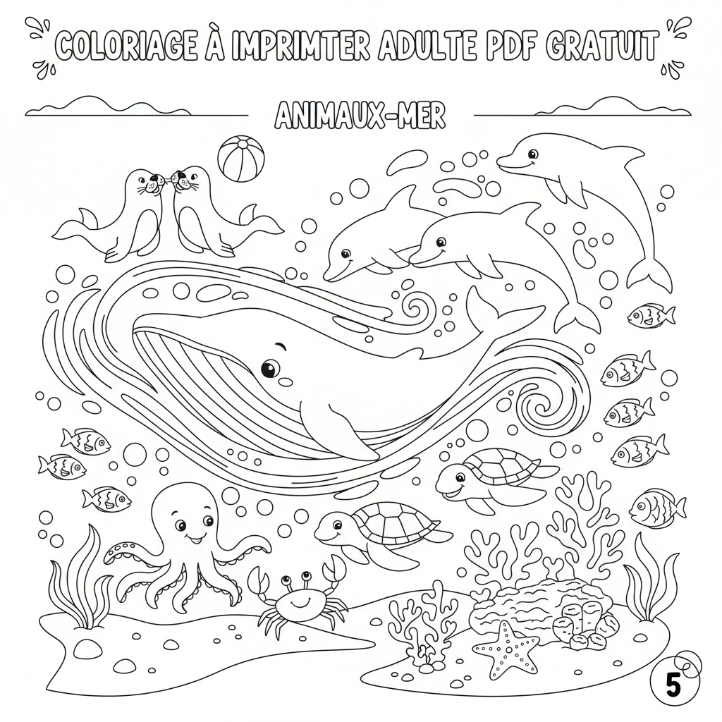 Coloriage coloriage à imprimer adulte pdf gratuit 5