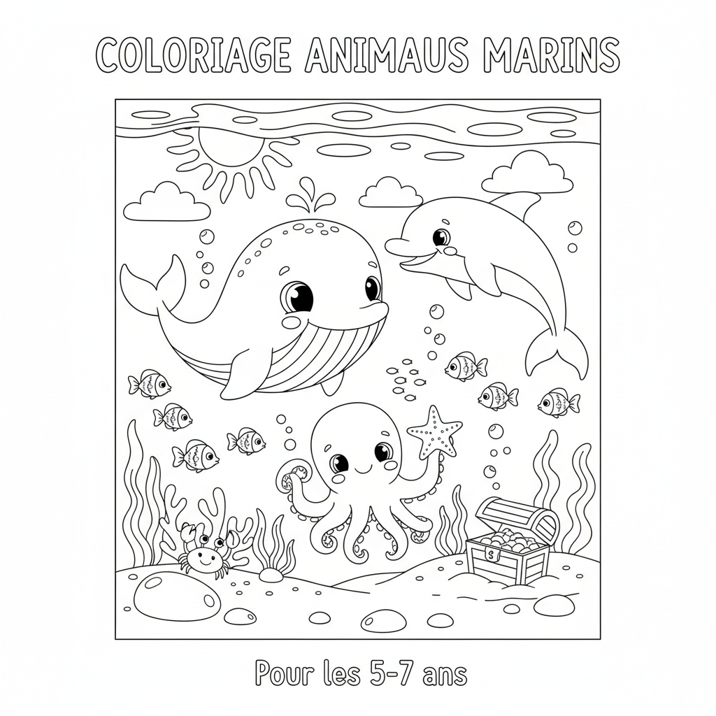 Coloriage coloriage à imprimer animaux et nature 2