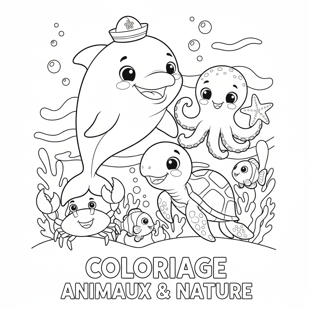 Coloriage coloriage à imprimer animaux et nature 4