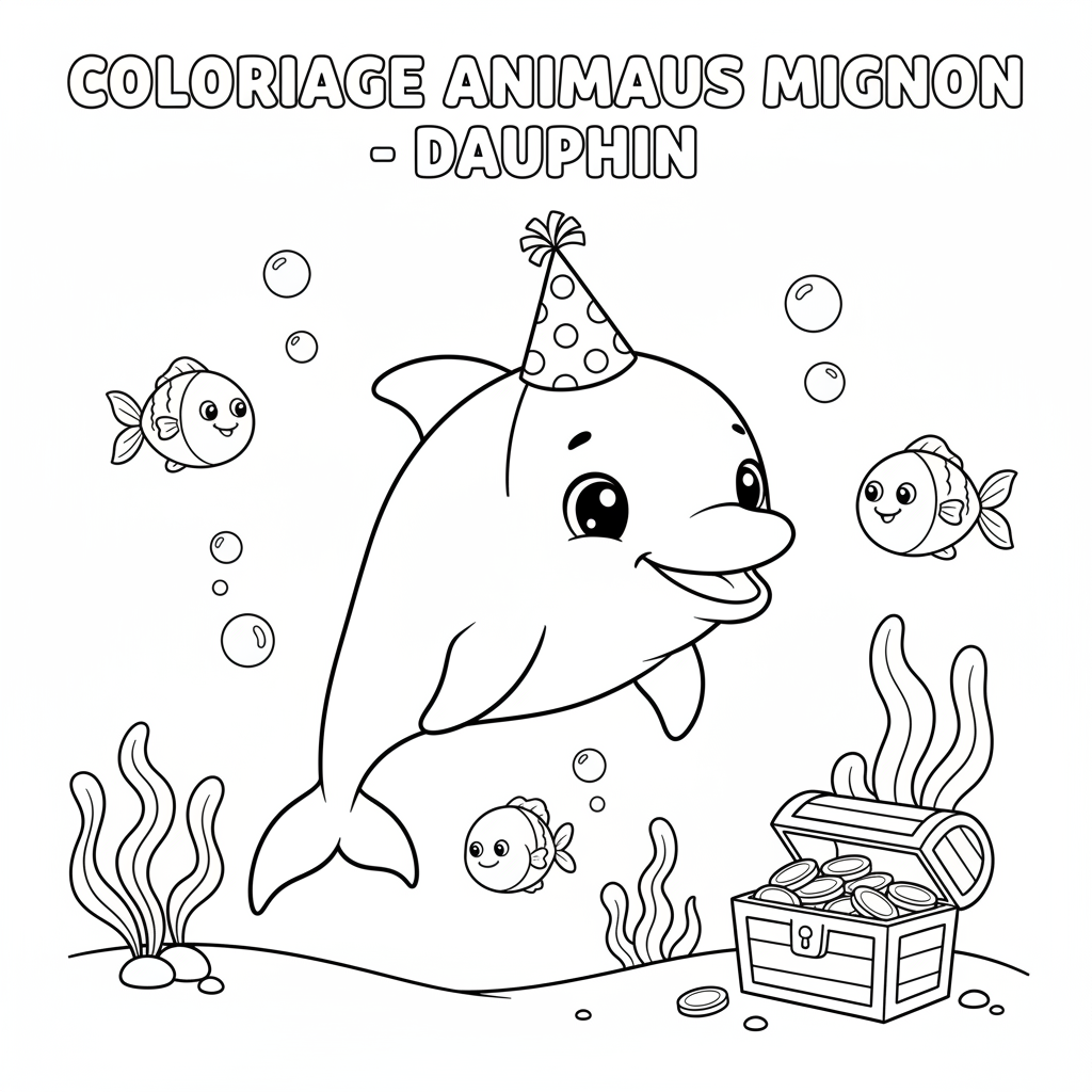 Coloriage coloriage à imprimer animaux mignon