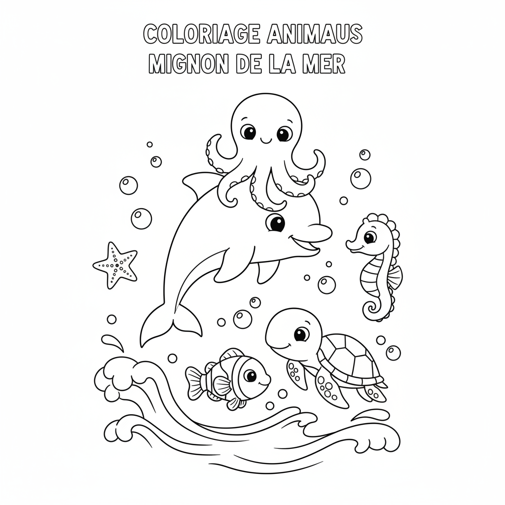 Coloriage coloriage à imprimer animaux mignon 5