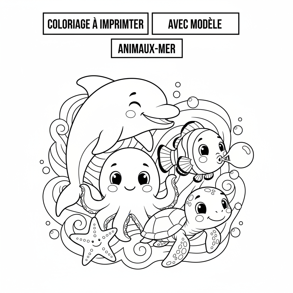 Coloriage coloriage à imprimer avec modèle 4