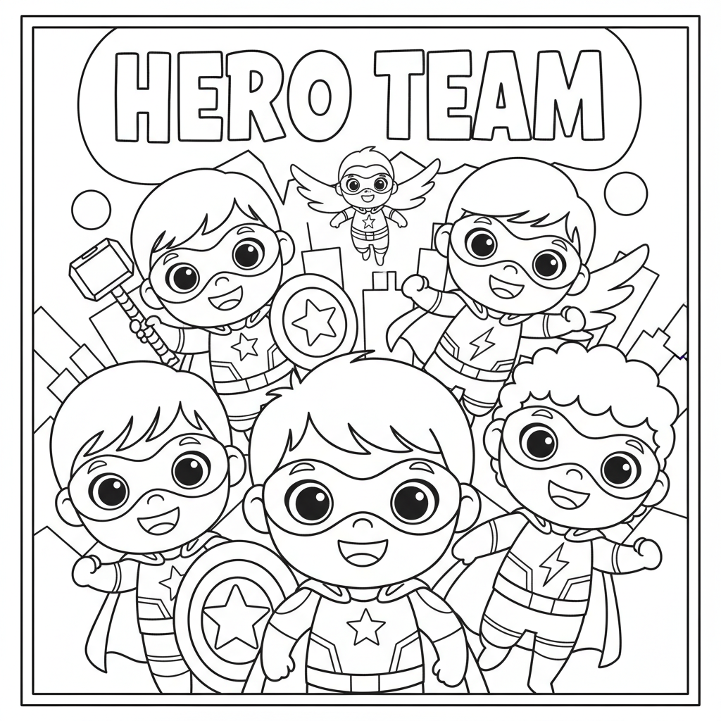 Coloriage coloriage à imprimer avengers 4