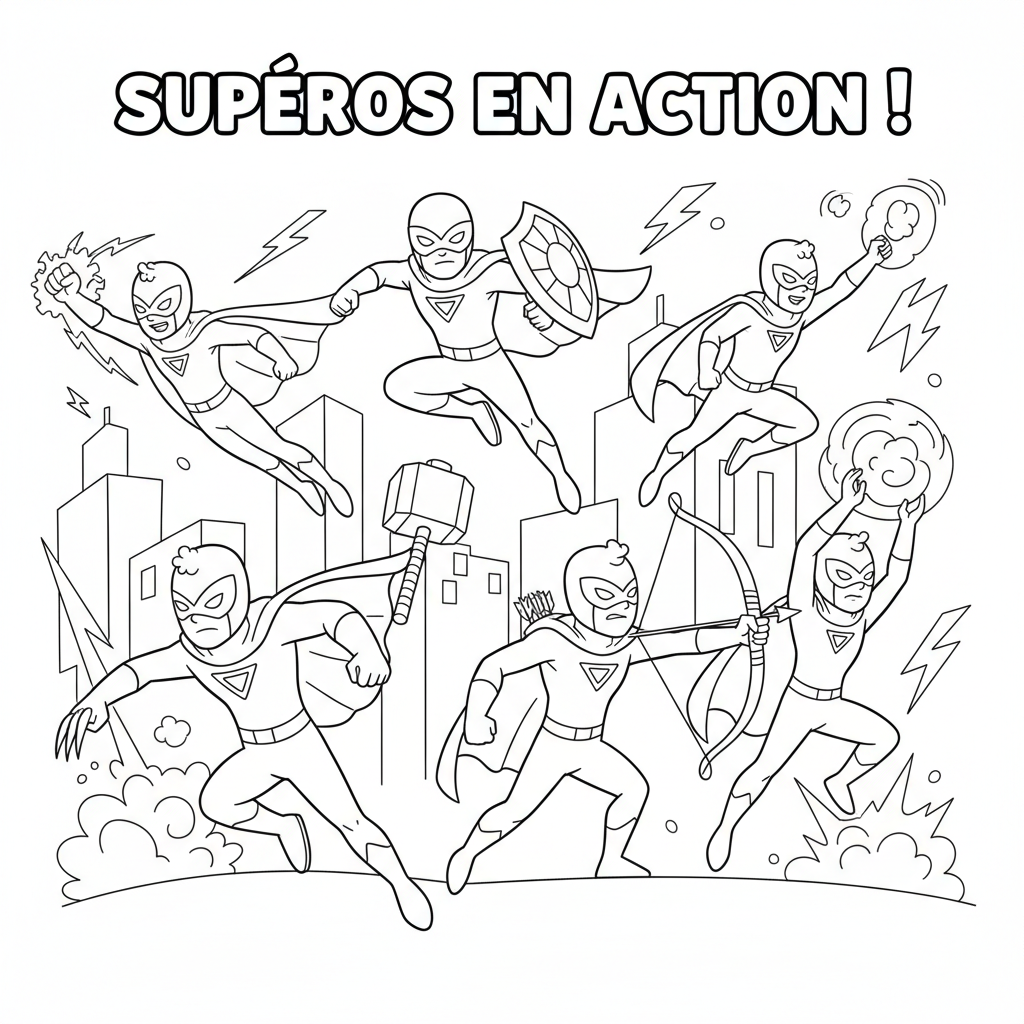 Coloriage coloriage à imprimer avengers 5