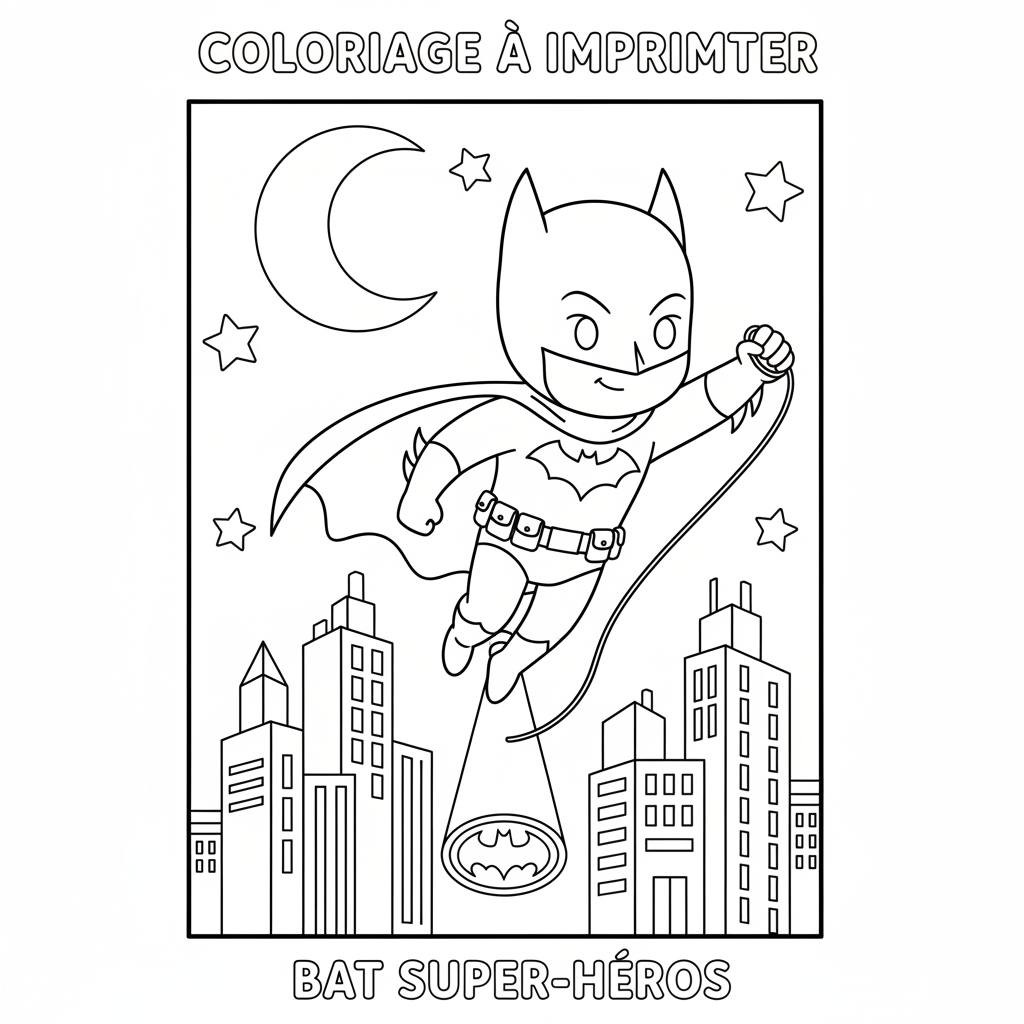 Coloriage coloriage à imprimer batman 2