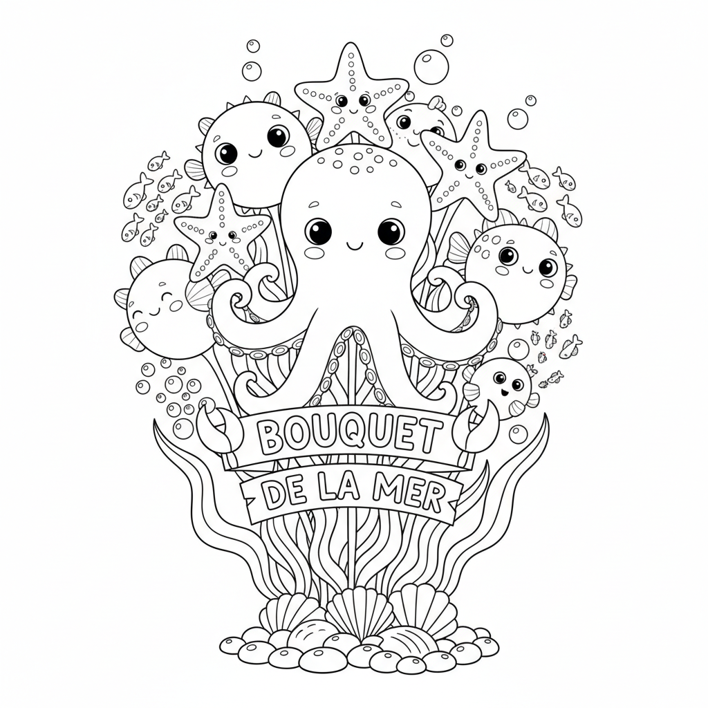 Coloriage coloriage à imprimer bouquet de fleurs 4