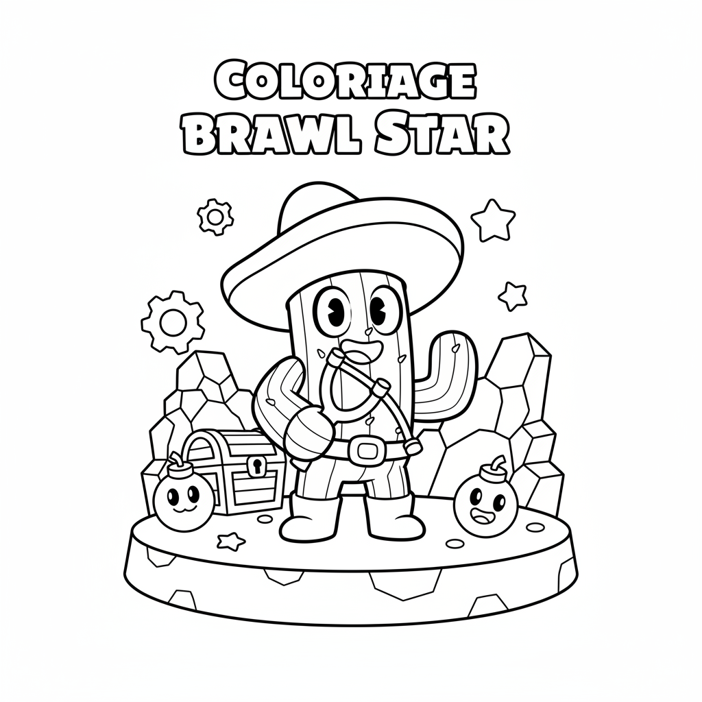 Coloriage coloriage a imprimer brawl star 2