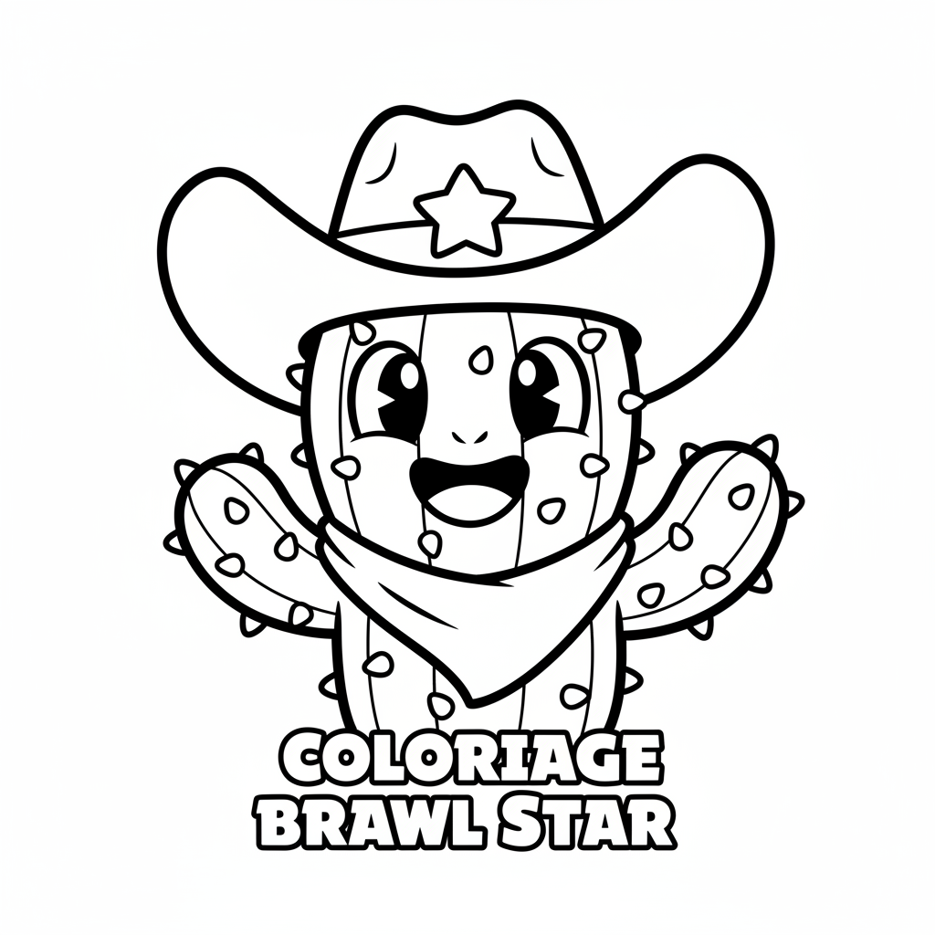 Coloriage coloriage a imprimer brawl star 4