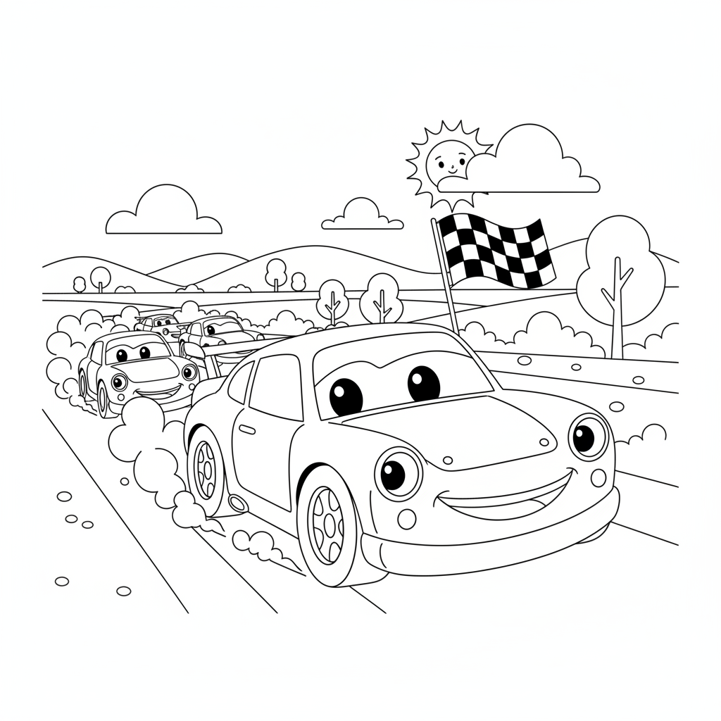 Coloriage coloriage a imprimer cars 2