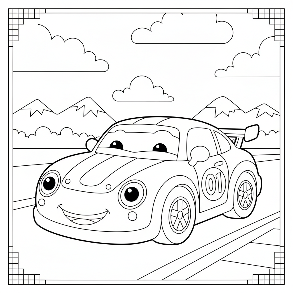 Coloriage coloriage a imprimer cars 4