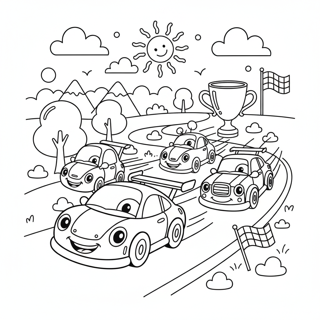 Coloriage coloriage a imprimer cars 5