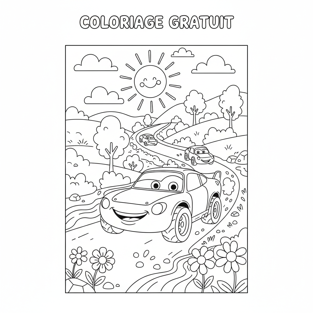 Coloriage coloriage à imprimer cars gratuit 3