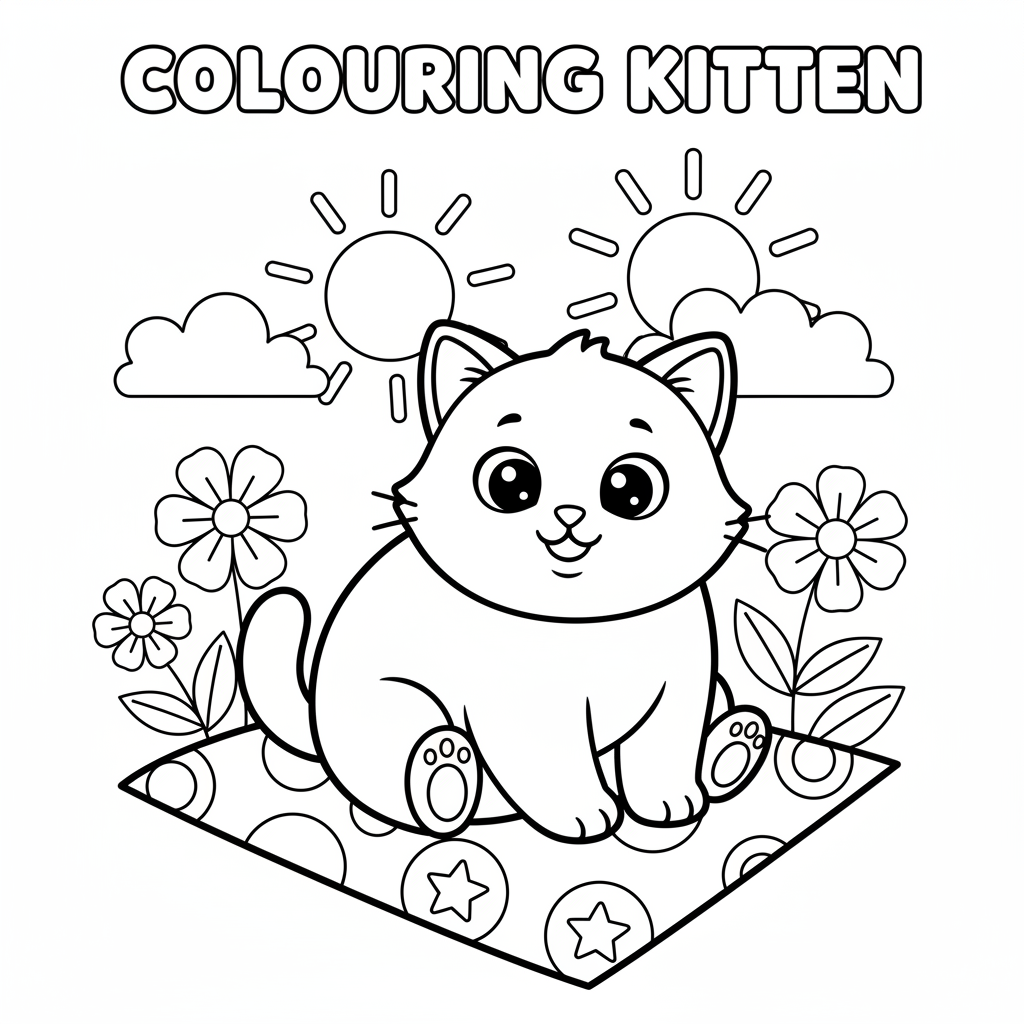 Coloriage Coloriage A Imprimer Chaton Gratuit à Imprimer