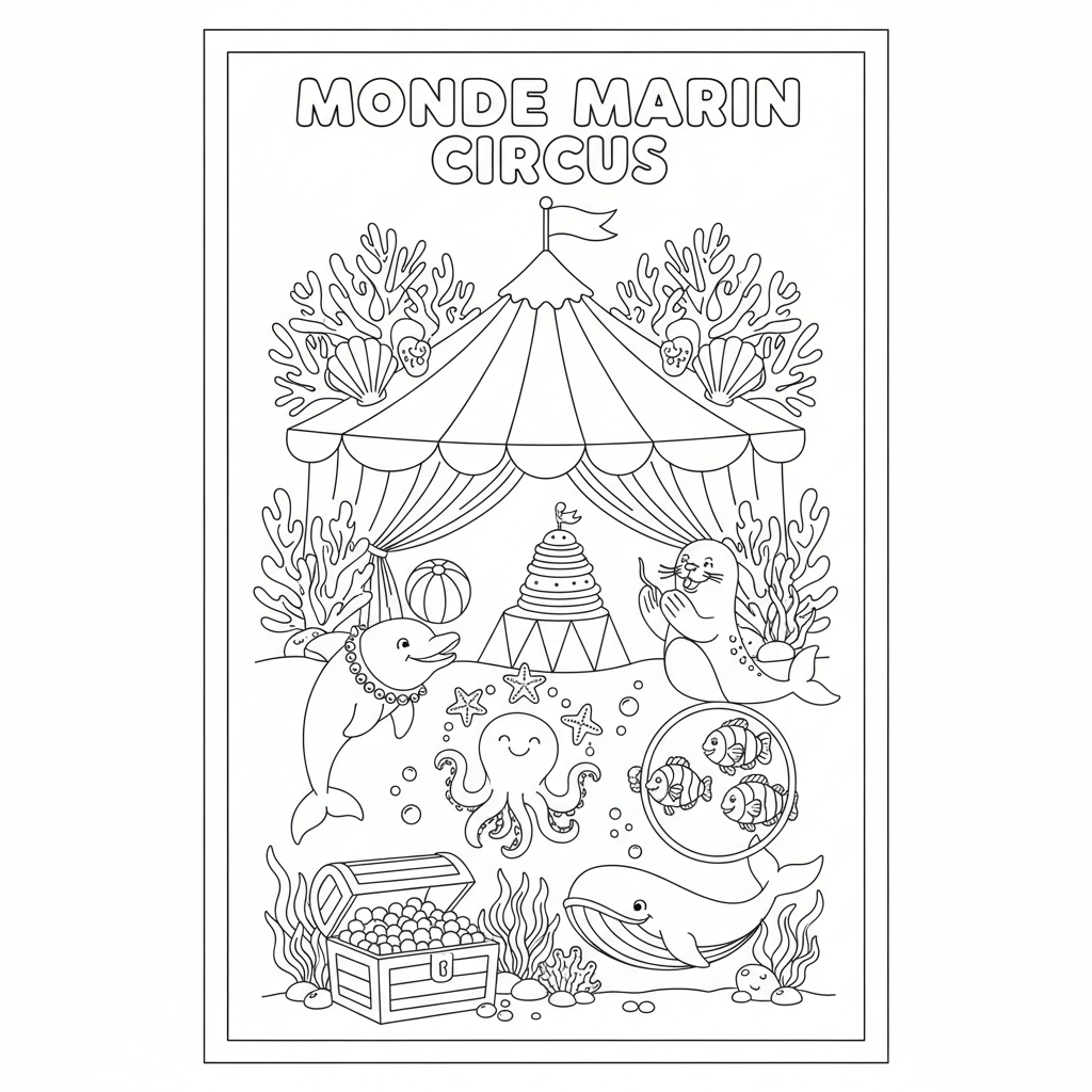 Coloriage coloriage à imprimer cirque 2