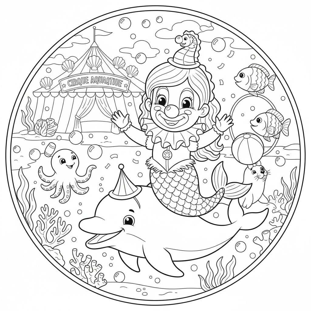 Coloriage coloriage à imprimer cirque 4